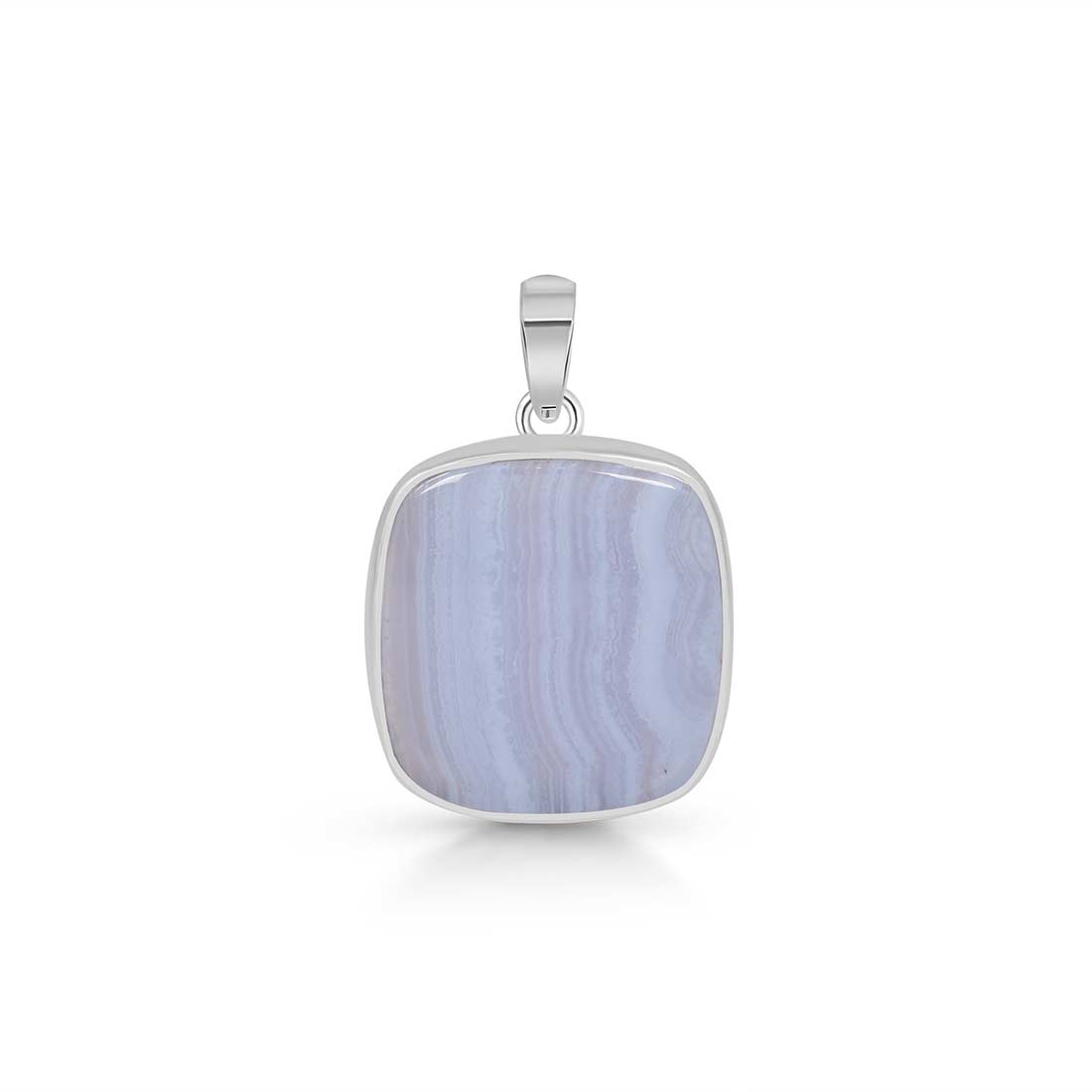 Blue Lace Agate Pendant-(BLA-P-10.)