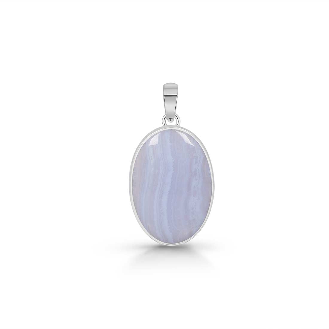 Blue Lace Agate Pendant-(BLA-P-11.)