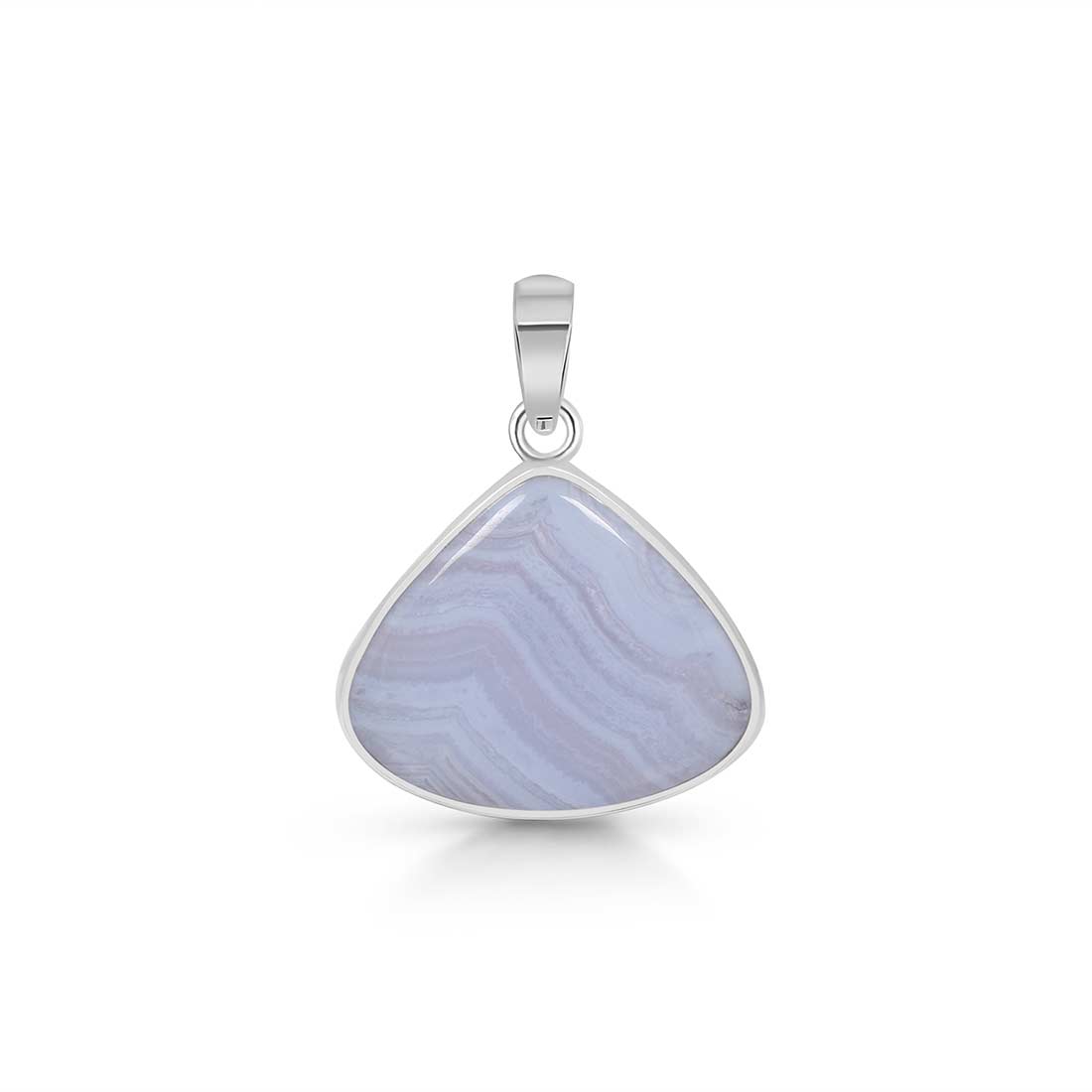 Blue Lace Agate Pendant-(BLA-P-12.)