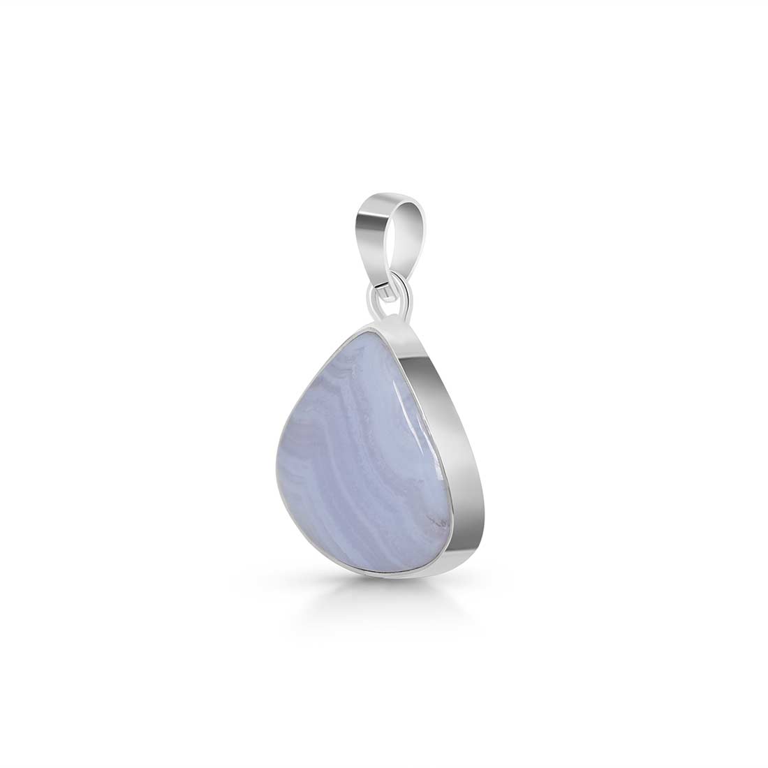 Blue Lace Agate Pendant-(BLA-P-12.)