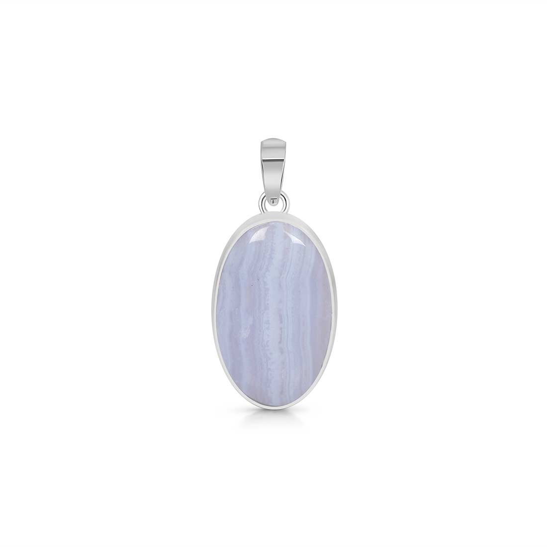 Blue Lace Agate Pendant-(BLA-P-15.)