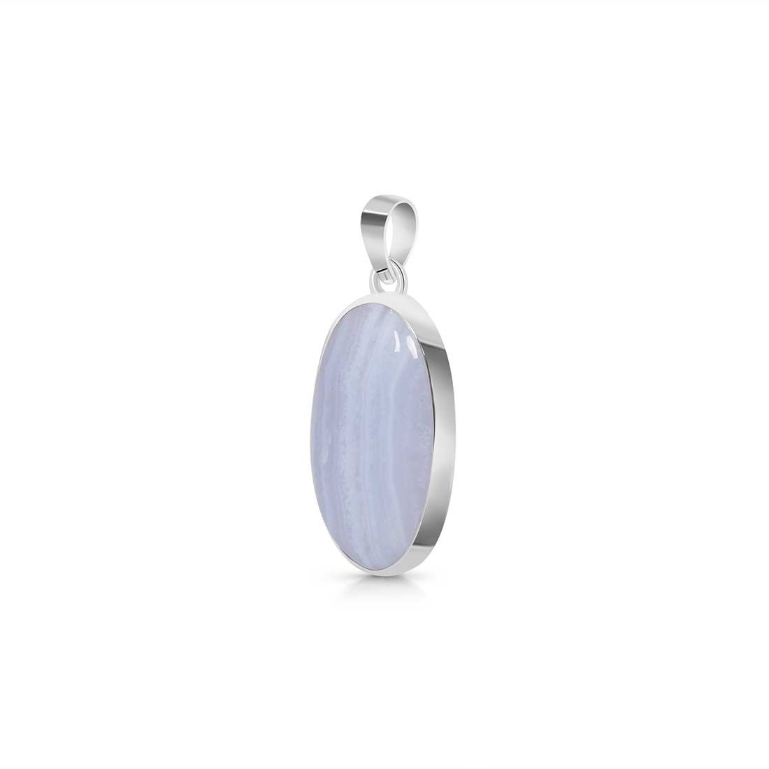 Blue Lace Agate Pendant-(BLA-P-15.)