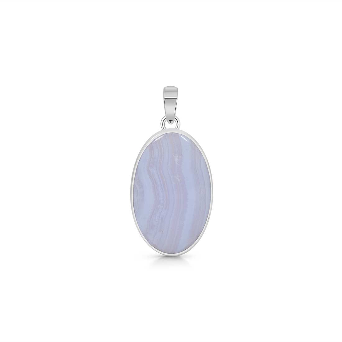 Blue Lace Agate Pendant-(BLA-P-16.)