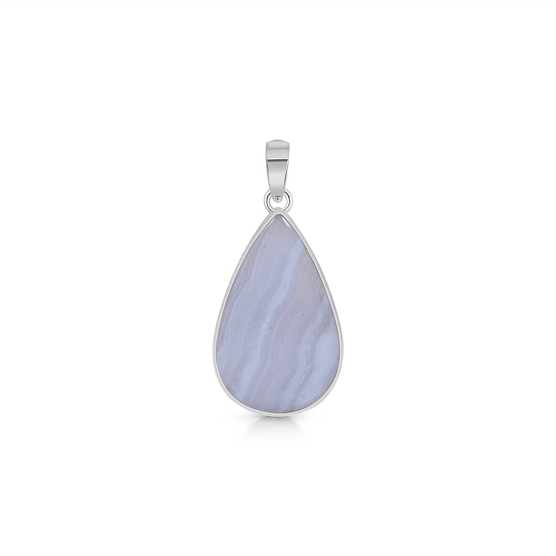 Blue Lace Agate Pendant-(BLA-P-18.)