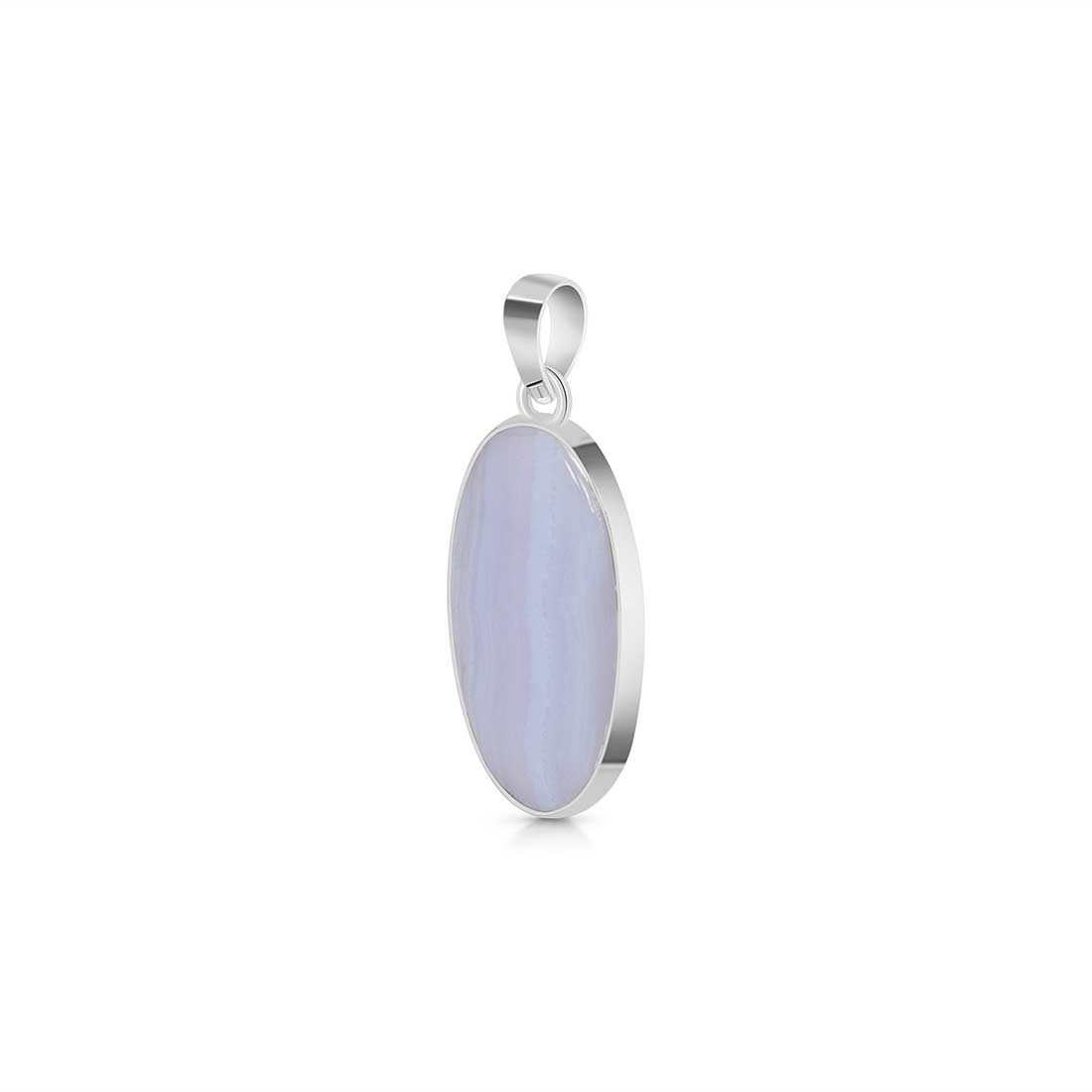 Blue Lace Agate Pendant-(BLA-P-19.)