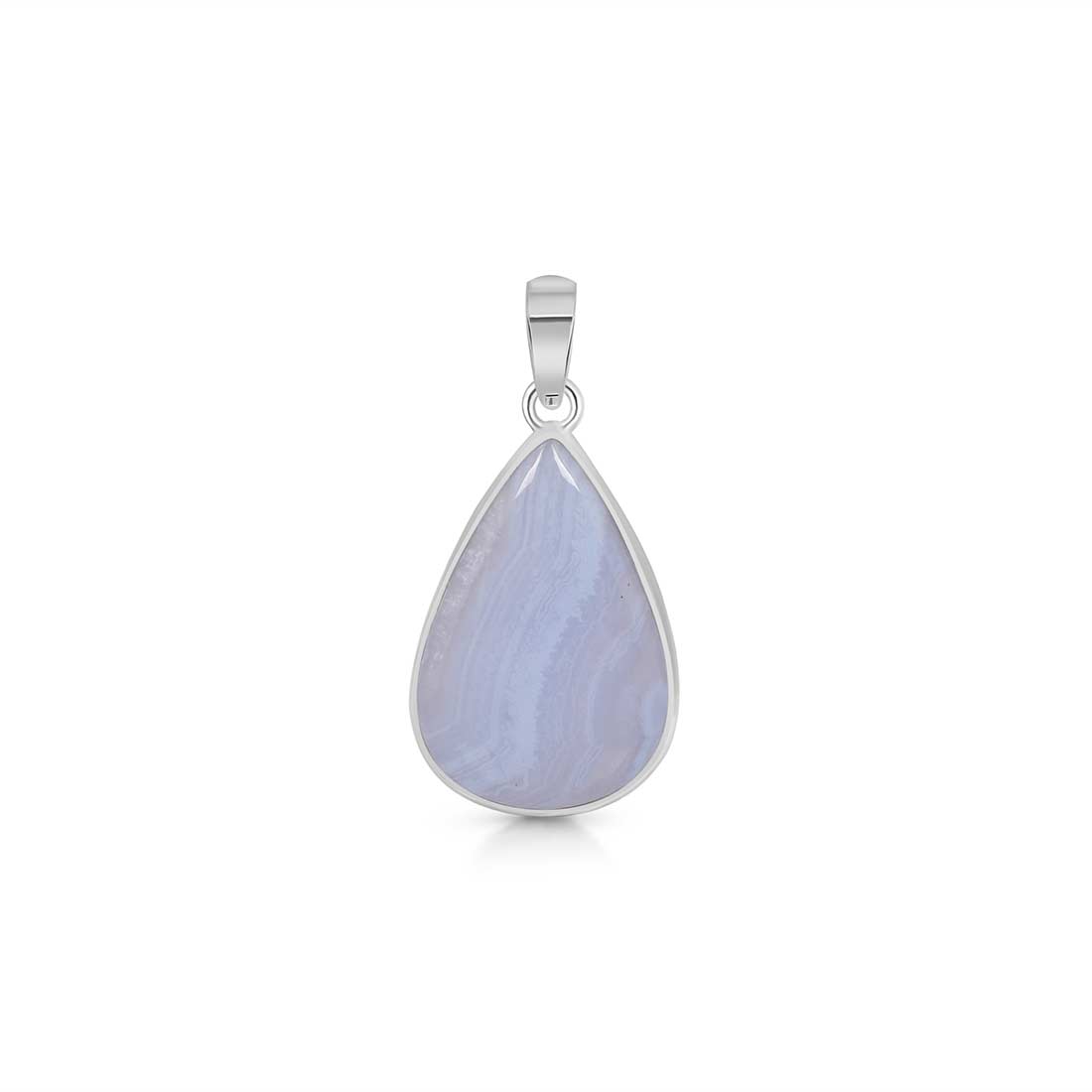 Blue Lace Agate Pendant-(BLA-P-21.)