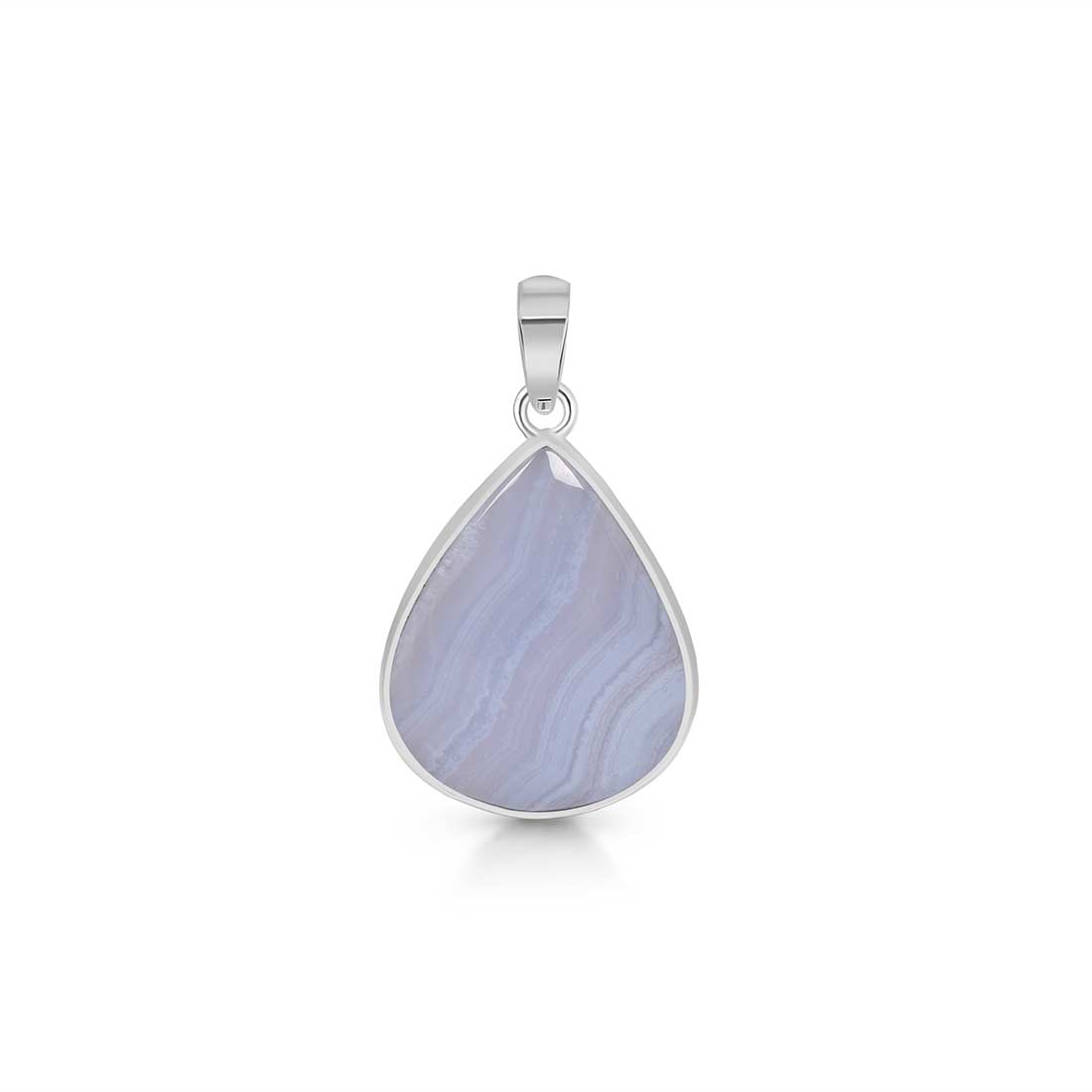 Blue Lace Agate Pendant-(BLA-P-22.)