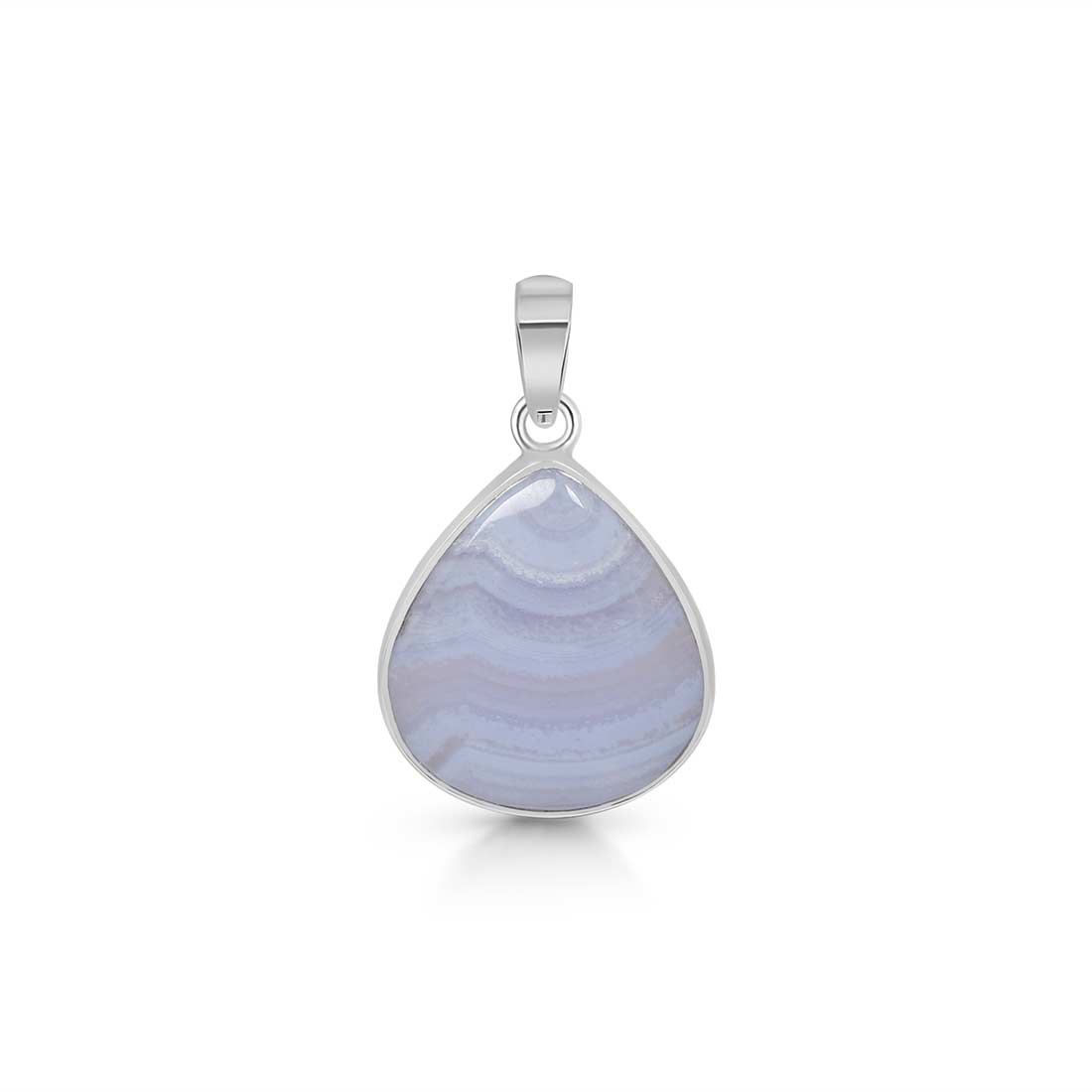 Blue Lace Agate Pendant-(BLA-P-24.)