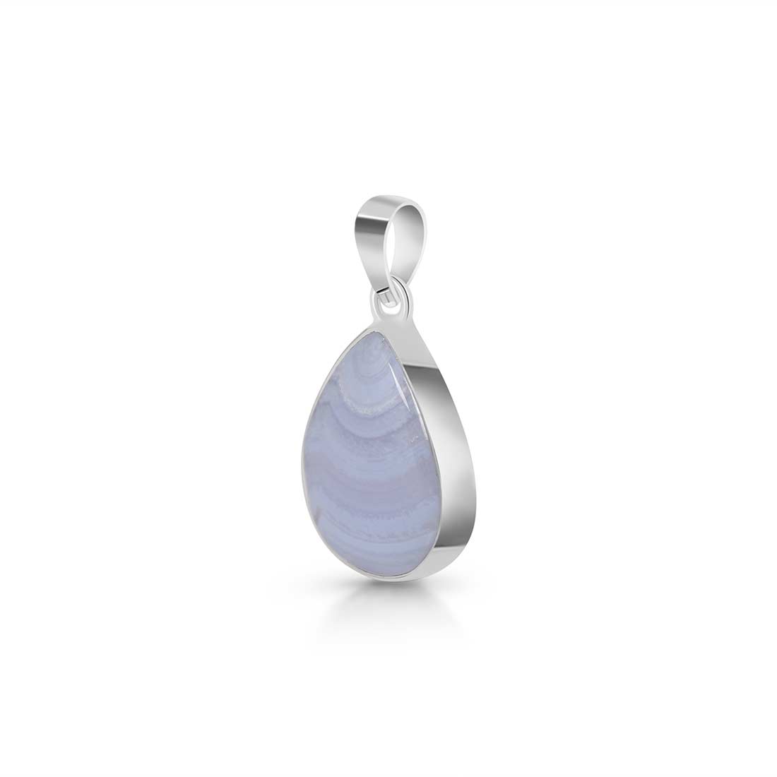 Blue Lace Agate Pendant-(BLA-P-24.)