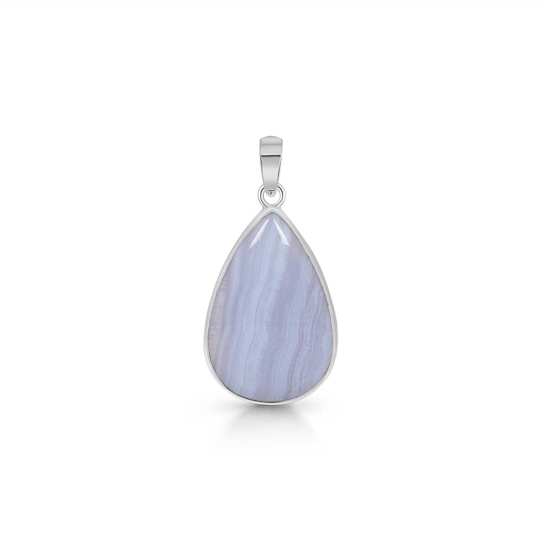 Blue Lace Agate Pendant-(BLA-P-27.)