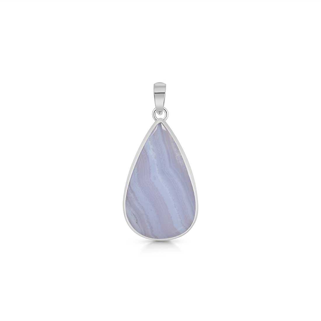 Blue Lace Agate Pendant-(BLA-P-28.)