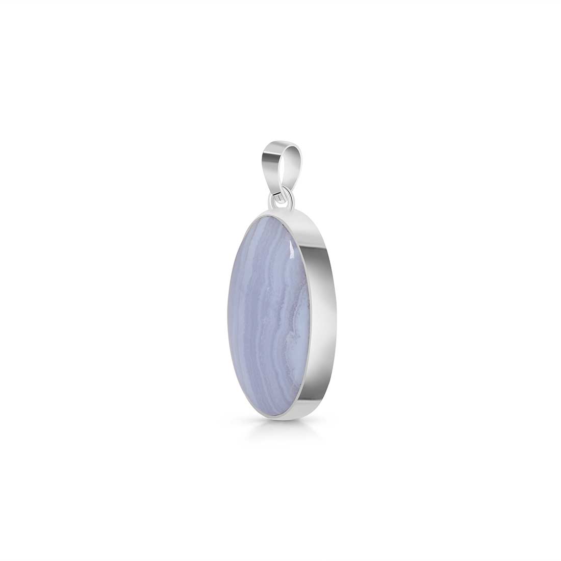 Blue Lace Agate Pendant-(BLA-P-30.)