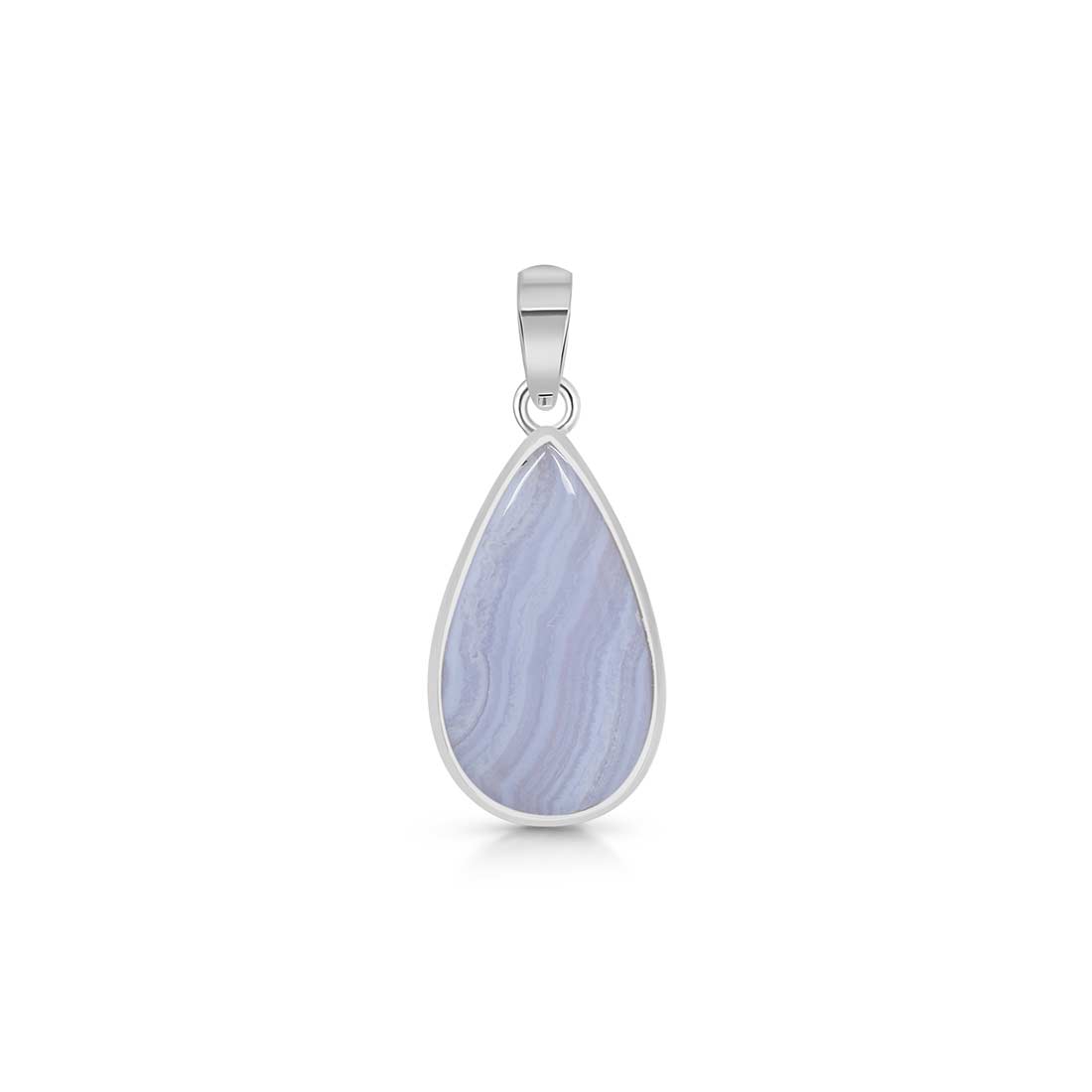 Blue Lace Agate Pendant-(BLA-P-5.)