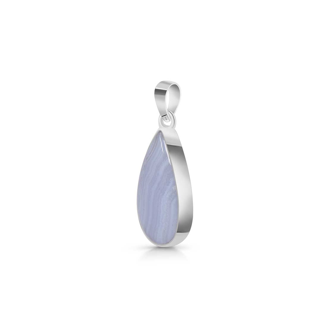 Blue Lace Agate Pendant-(BLA-P-5.)