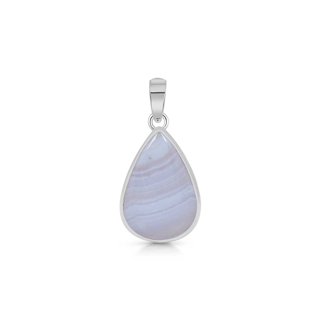 Blue Lace Agate Pendant-(BLA-P-6.)