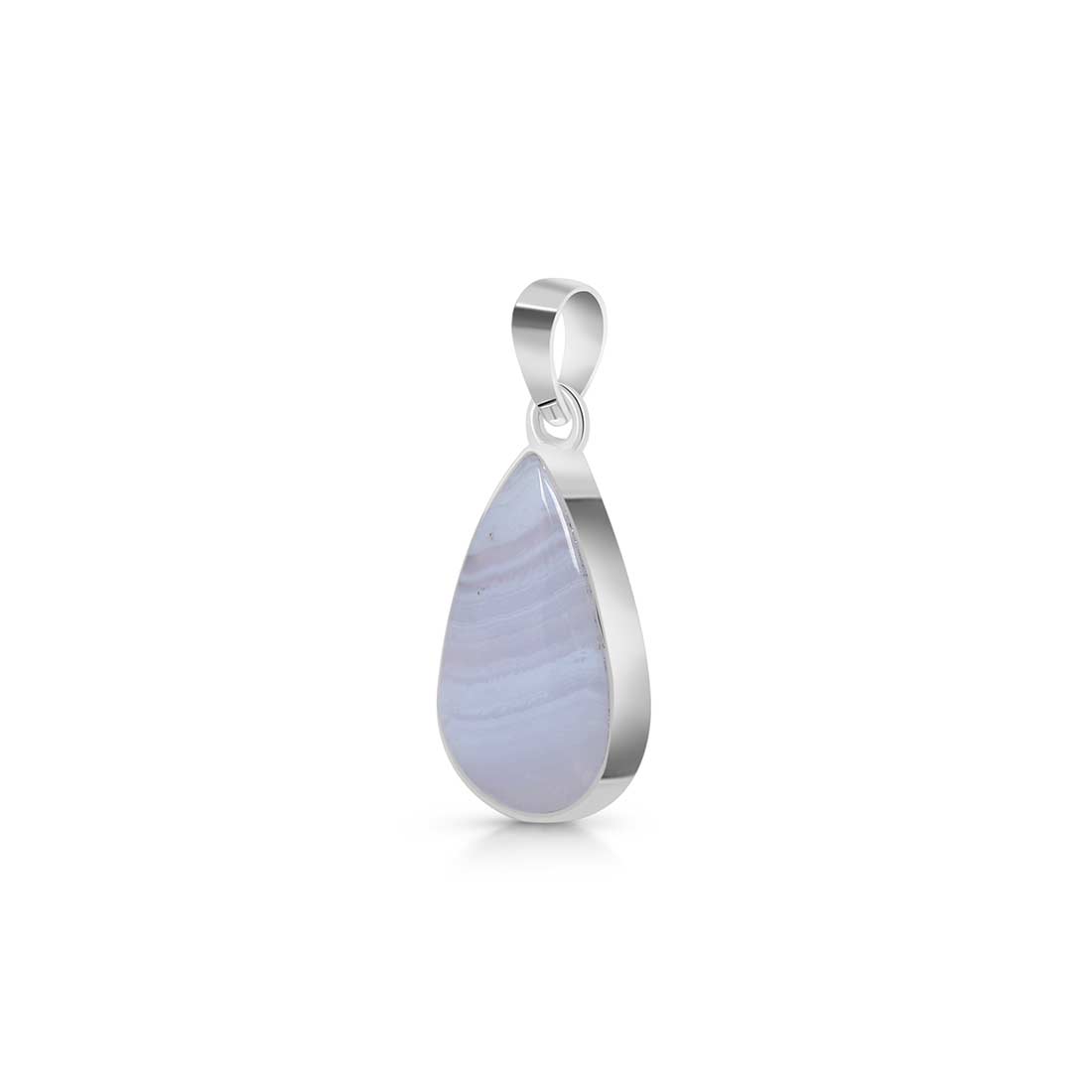 Blue Lace Agate Pendant-(BLA-P-6.)