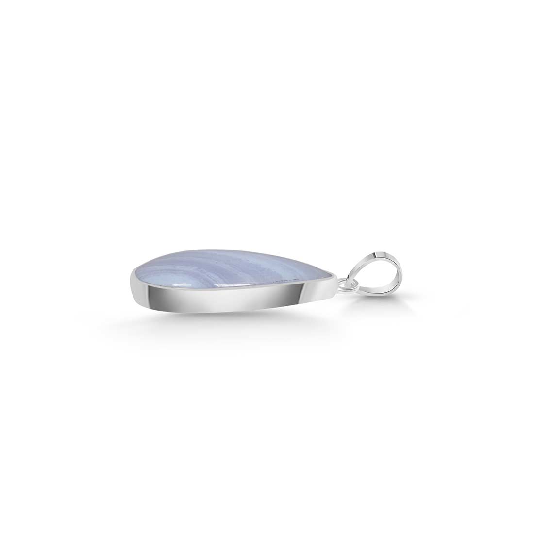 Blue Lace Agate Pendant-(BLA-P-8.)