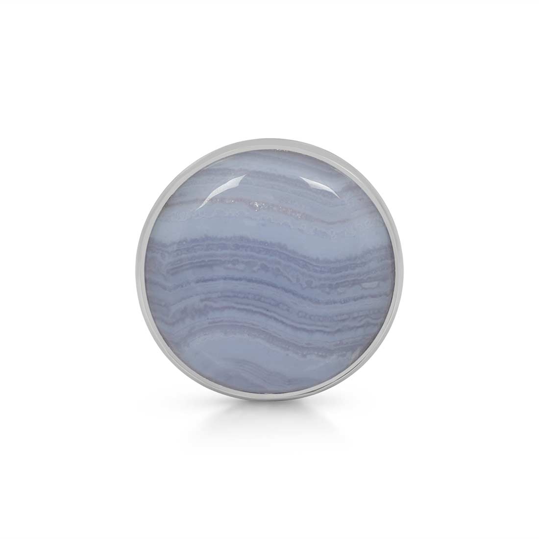 Blue Lace Agate Adjustable Ring-(BLA-R-13.)