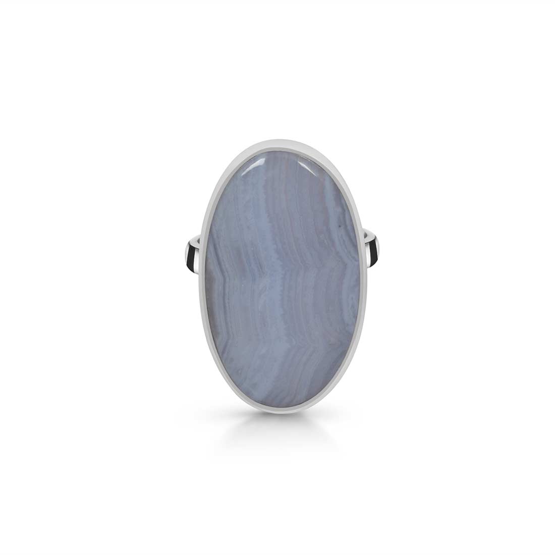 Blue Lace Agate Adjustable Ring-(BLA-R-28.)