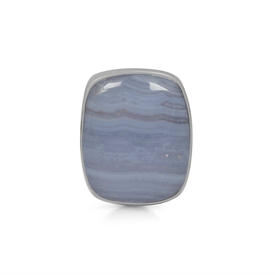 Blue Lace Agate Adjustable Ring-(BLA-R-32.)