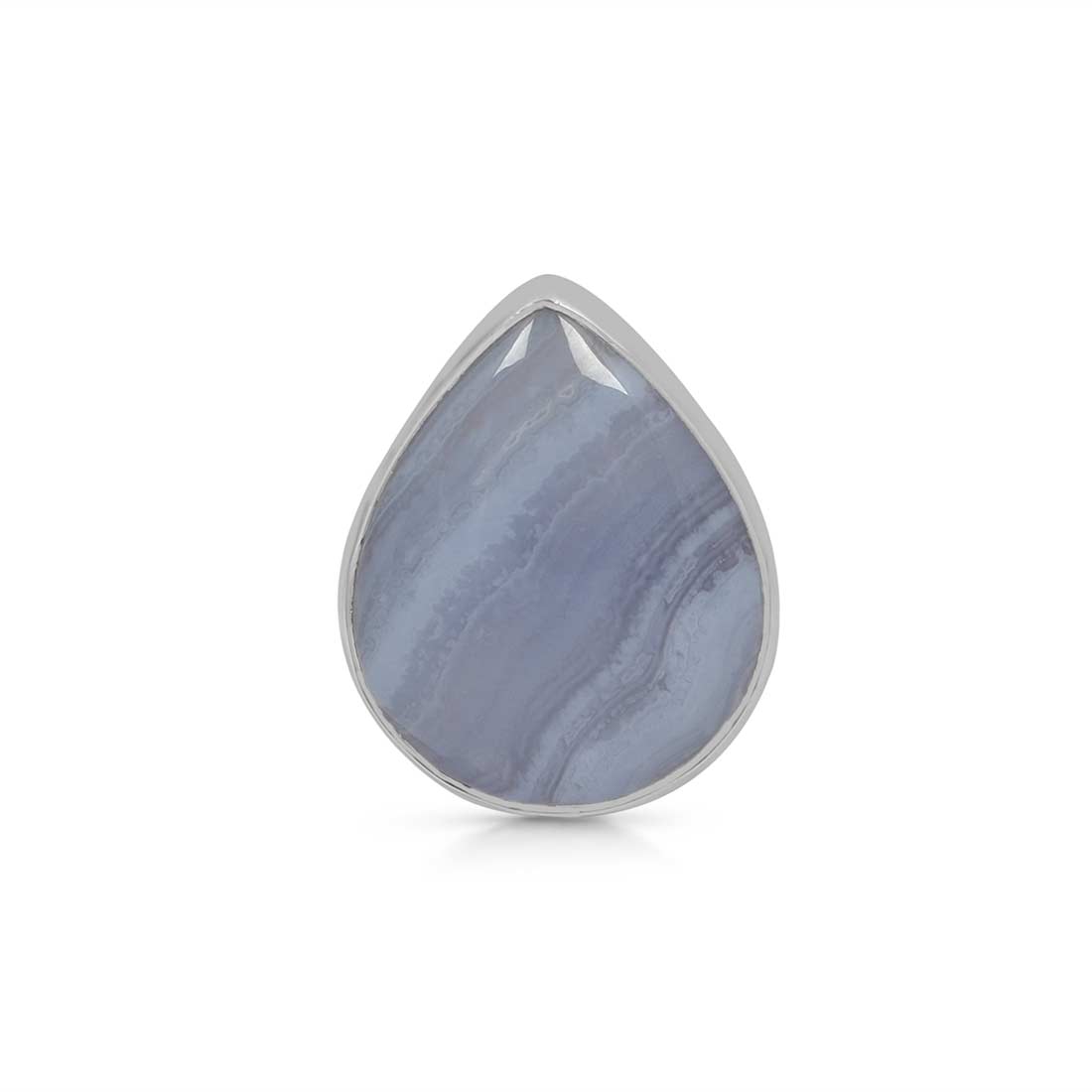 Blue Lace Agate Adjustable Ring-(BLA-R-36.)