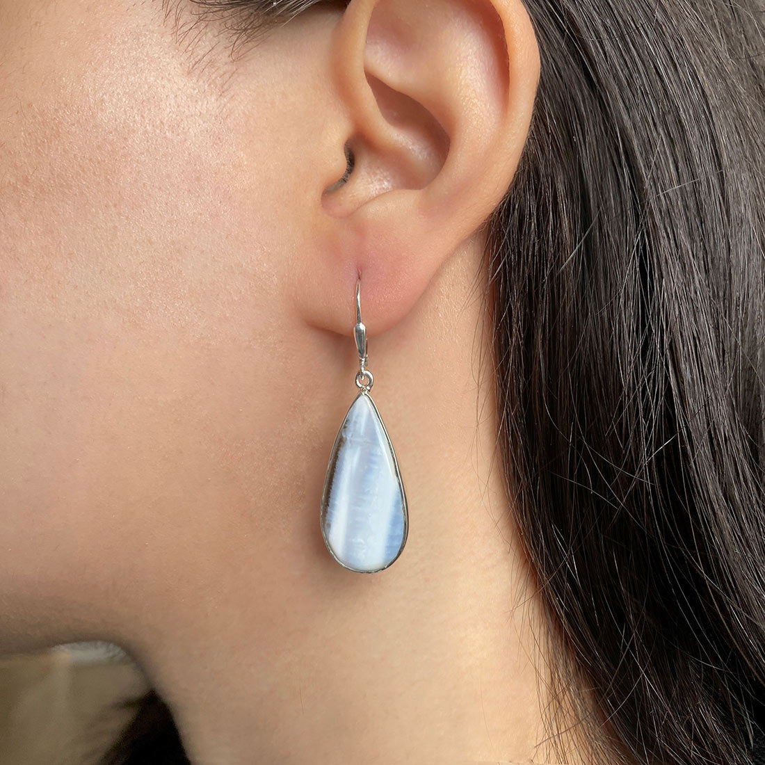 Blue Opal Earring-(BLO-E-10.)