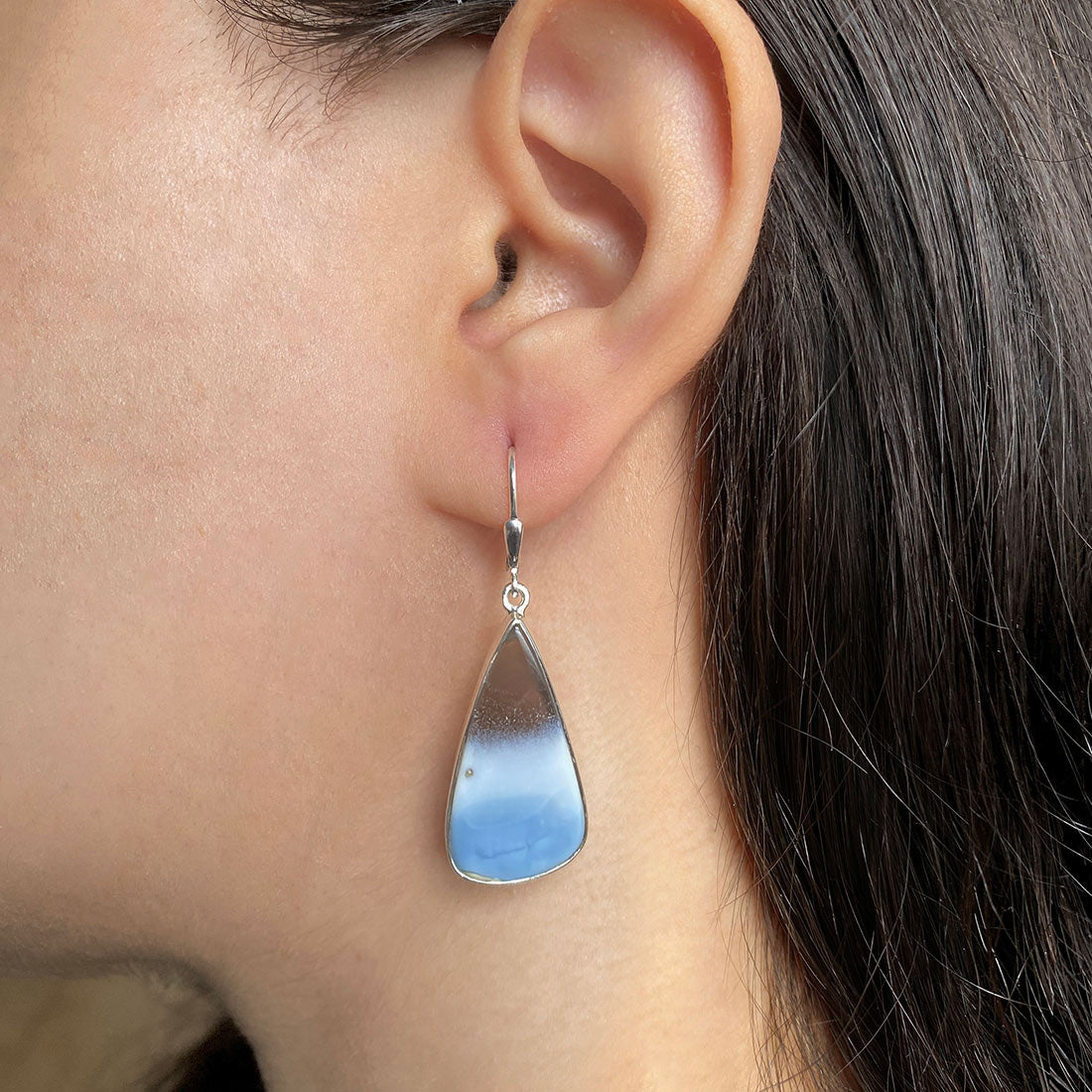 Blue Opal Earring-(BLO-E-11.)