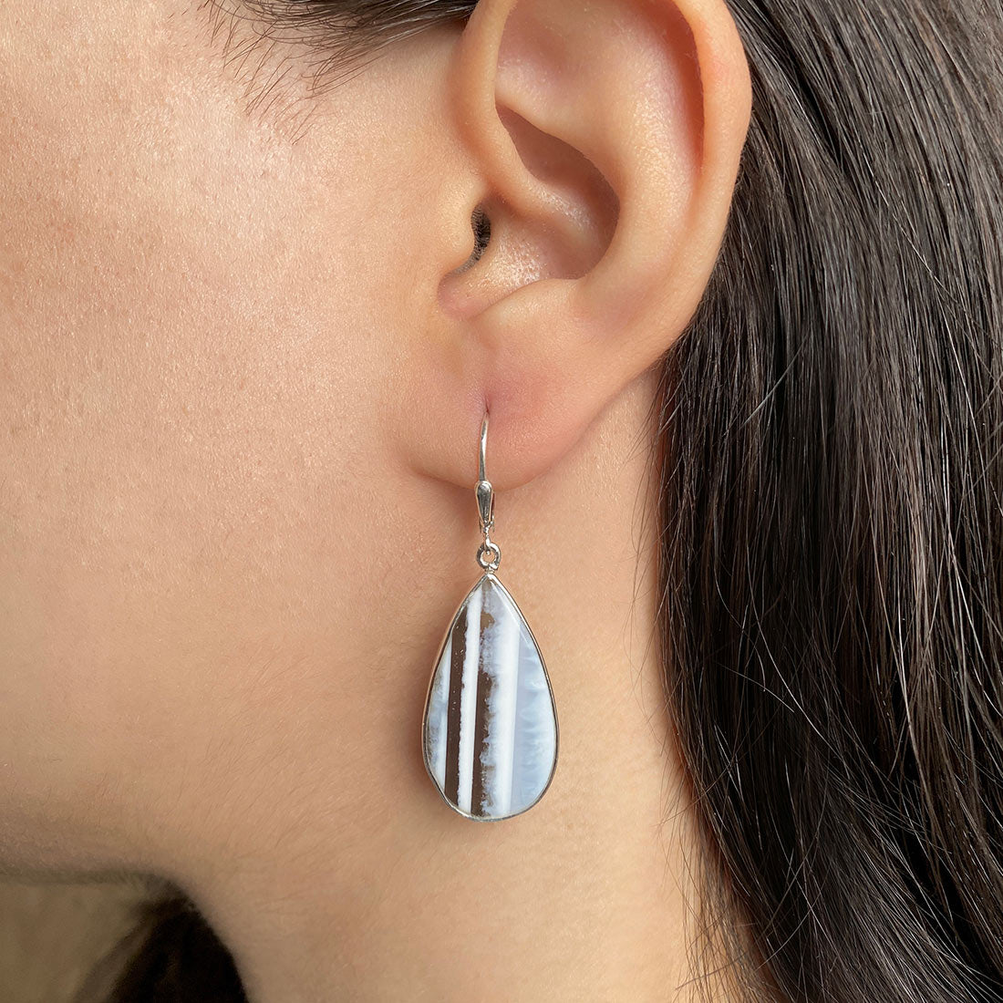 Blue Opal Earring-(BLO-E-15.)