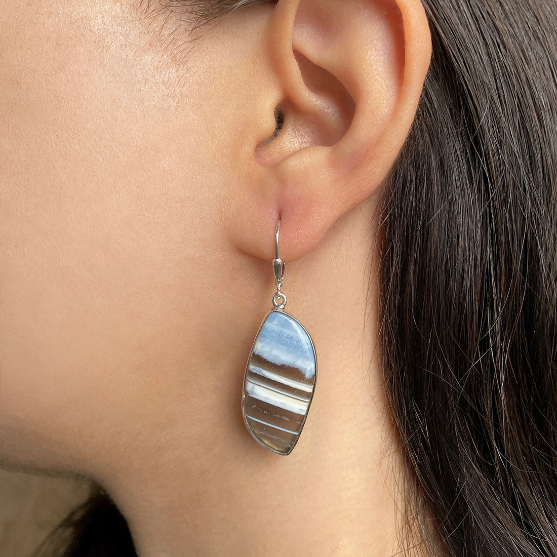 Blue Opal Earring-(BLO-E-17.)