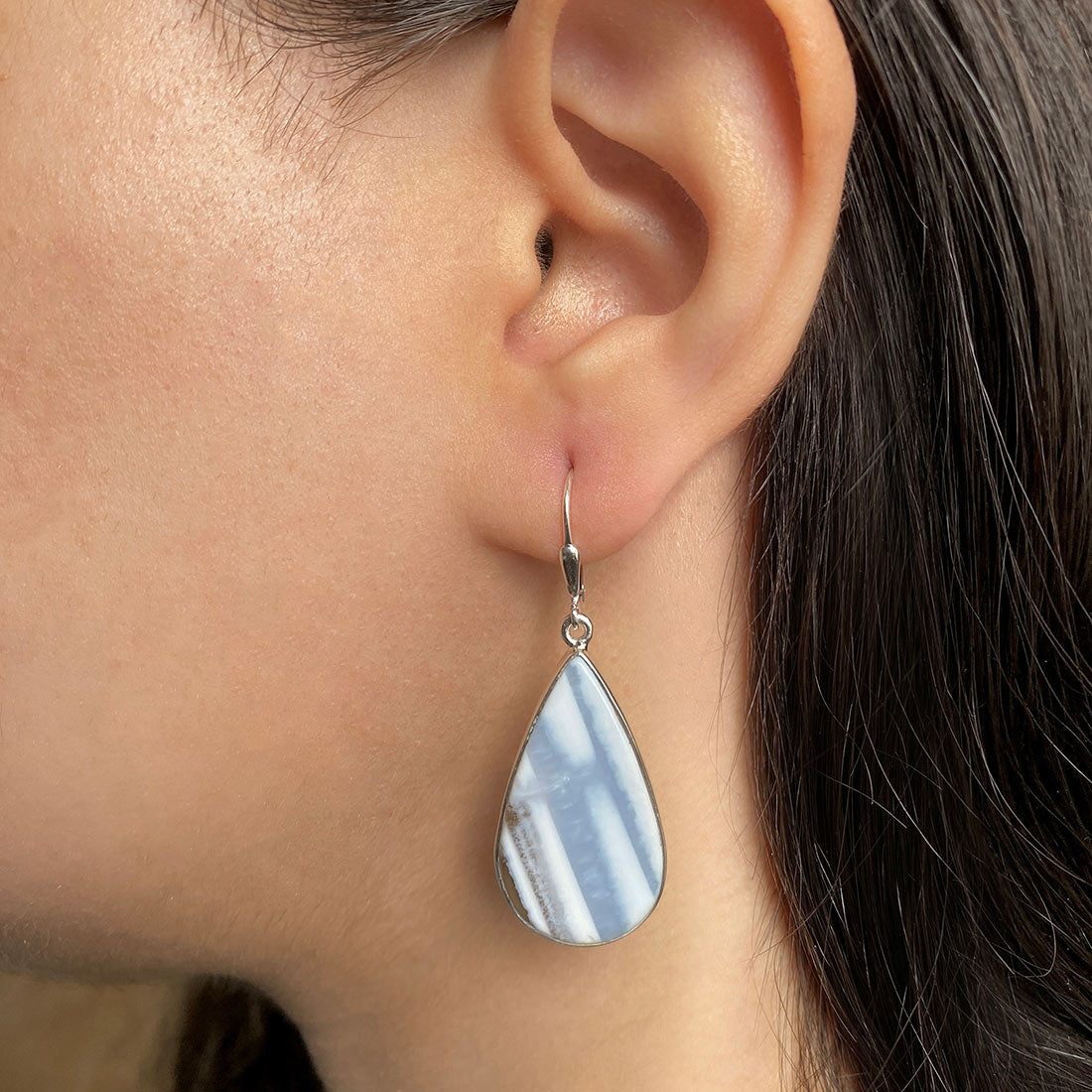 Blue Opal Earring-(BLO-E-19.)