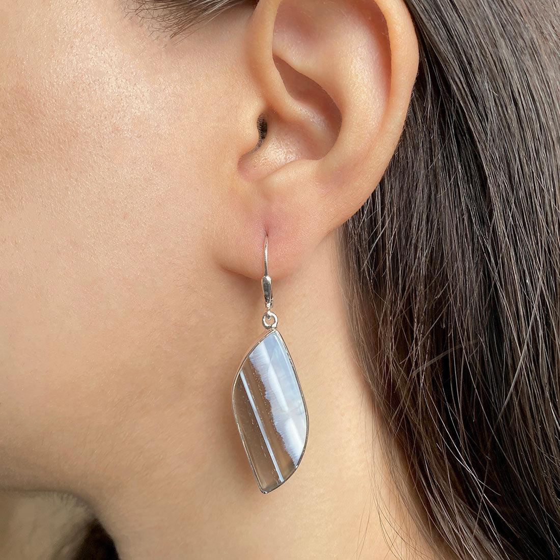 Blue Opal Earring-(BLO-E-23.)