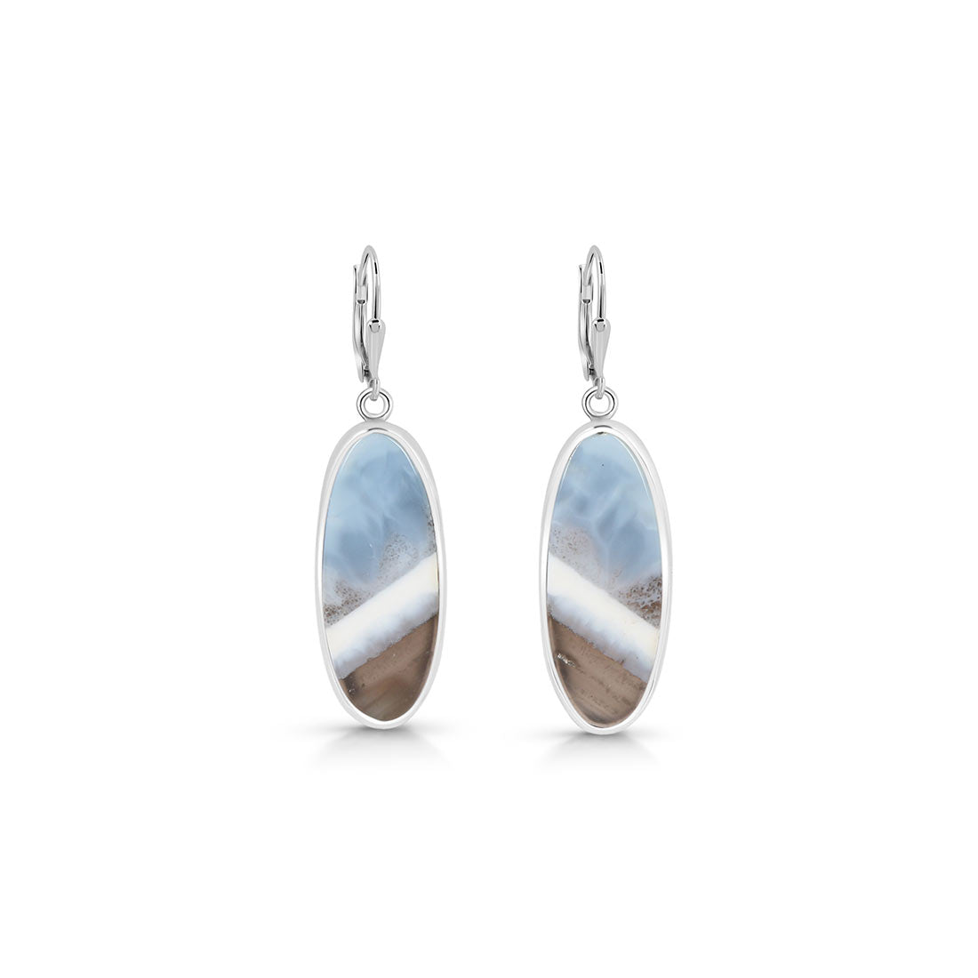 Blue Opal Earring-(BLO-E-4.)