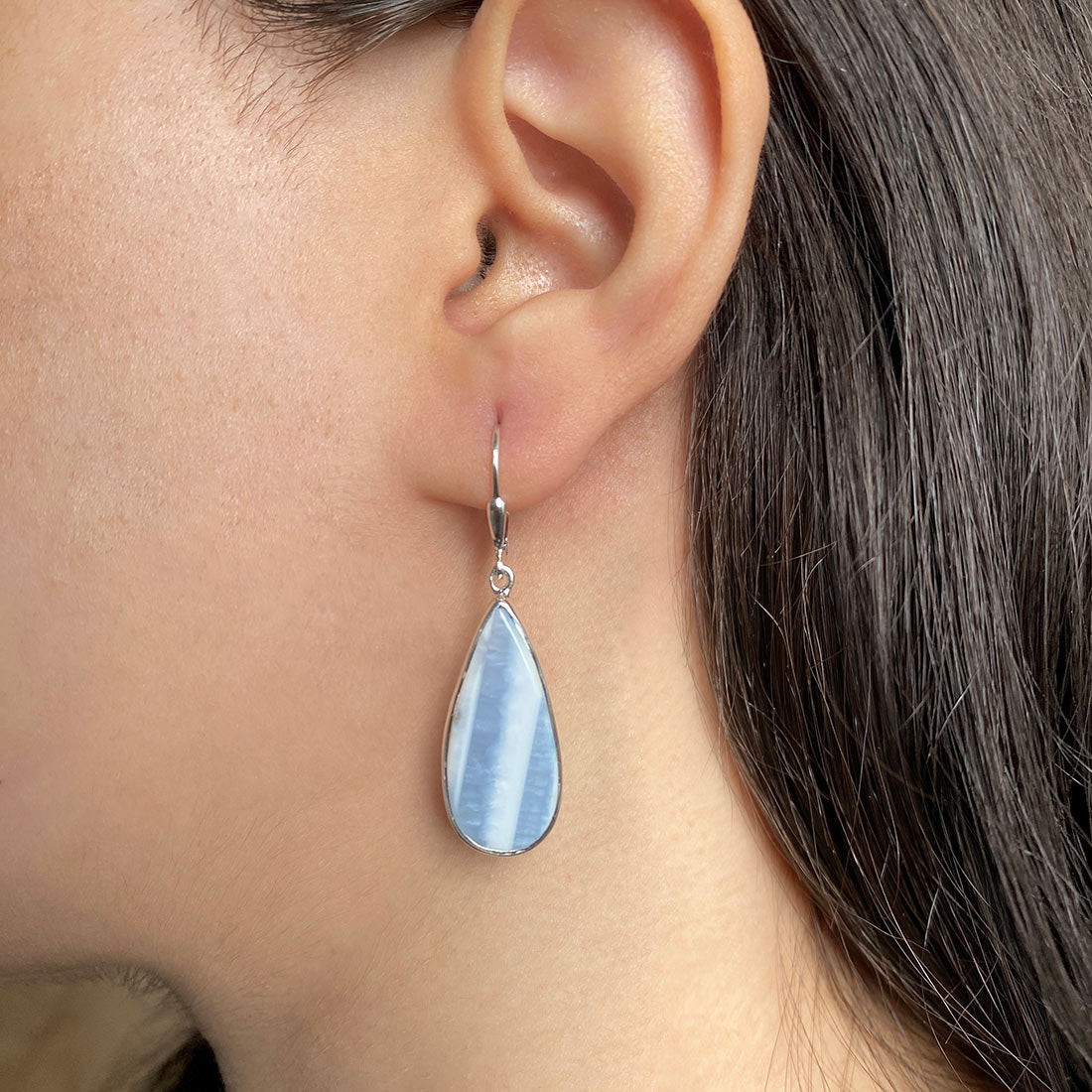 Blue Opal Earring-(BLO-E-8.)