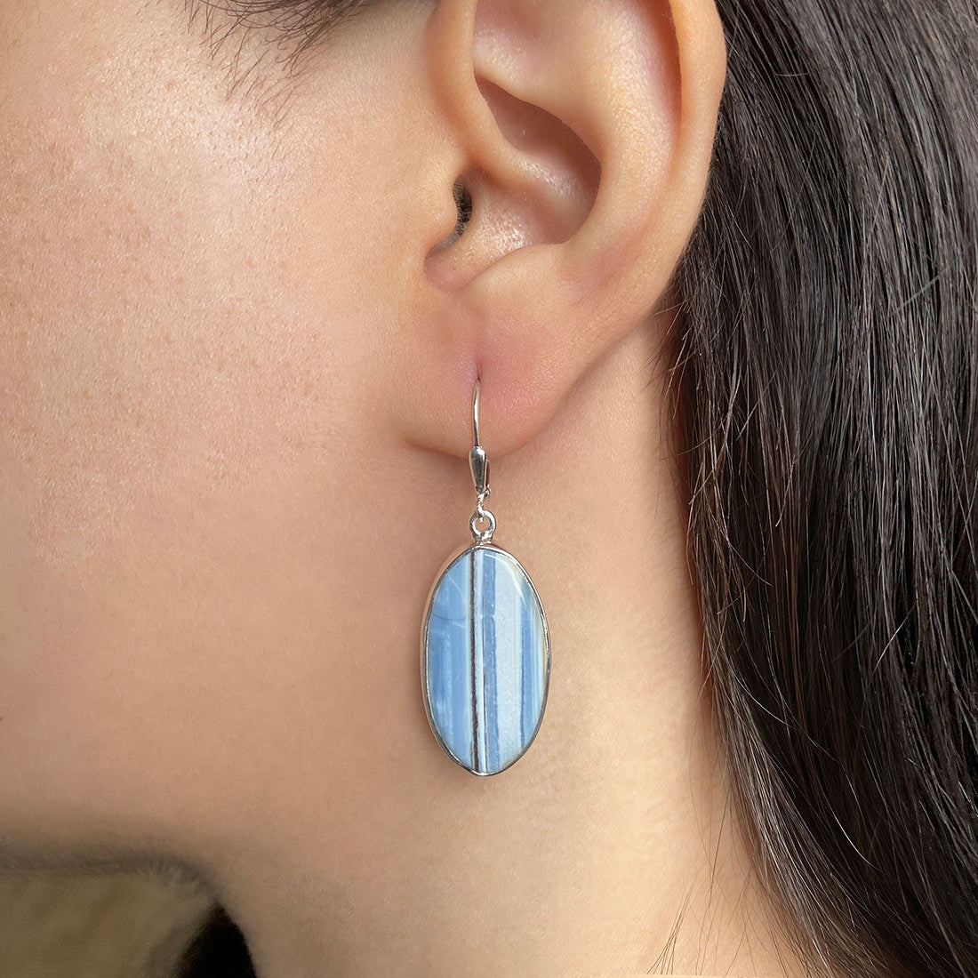 Blue Opal Earring-(BLO-E-9.)