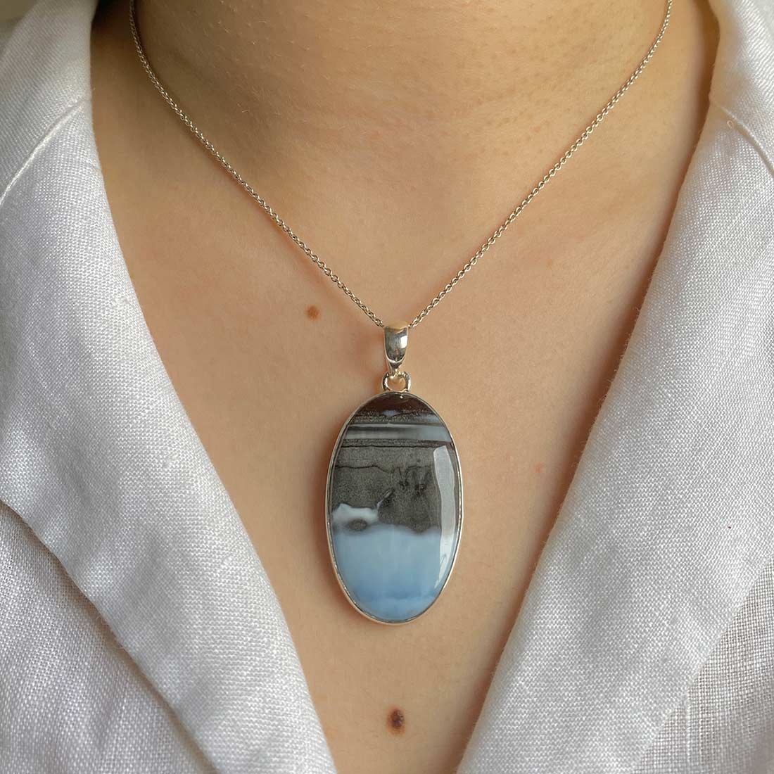 Blue Opal Pendant-(BLO-P-11.)