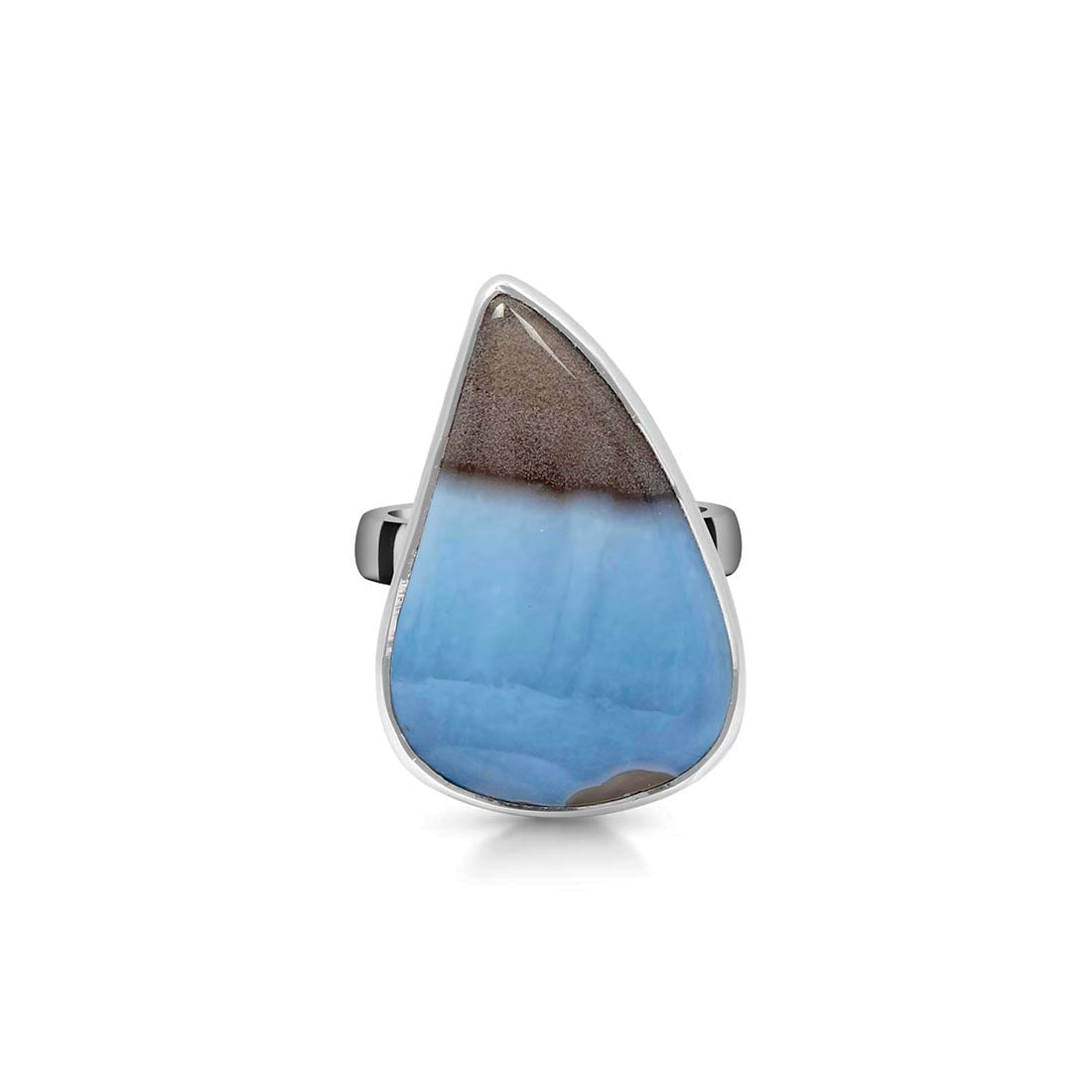 Blue Opal Adjustable Ring-(BLO-R-15.)