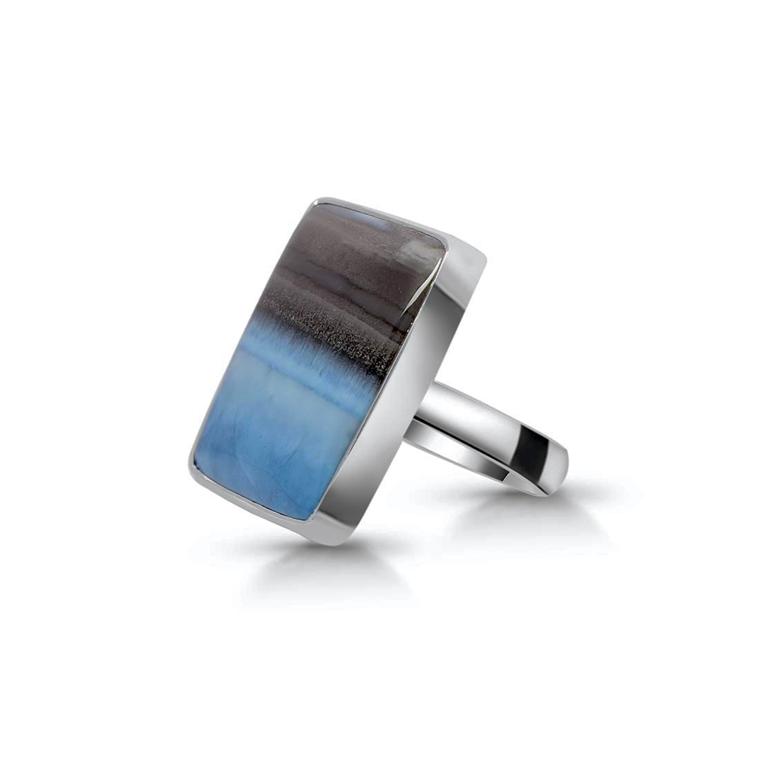 Blue Opal Adjustable Ring-(BLO-R-28.)