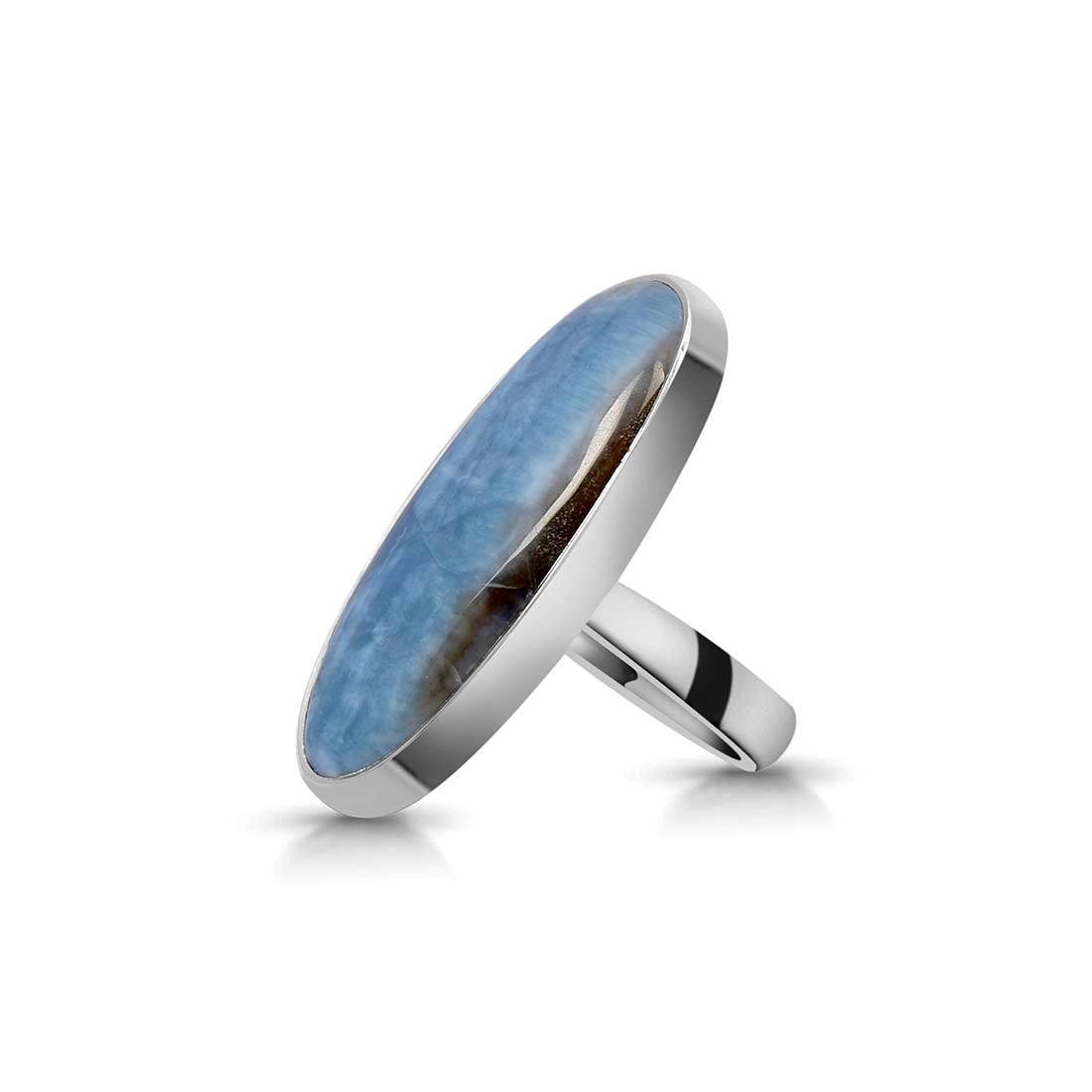 Blue Opal Adjustable Ring-(BLO-R-9.)