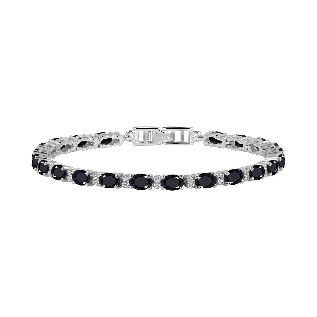 Black Tourmaline Bracelet-(BLS-SB-109.)