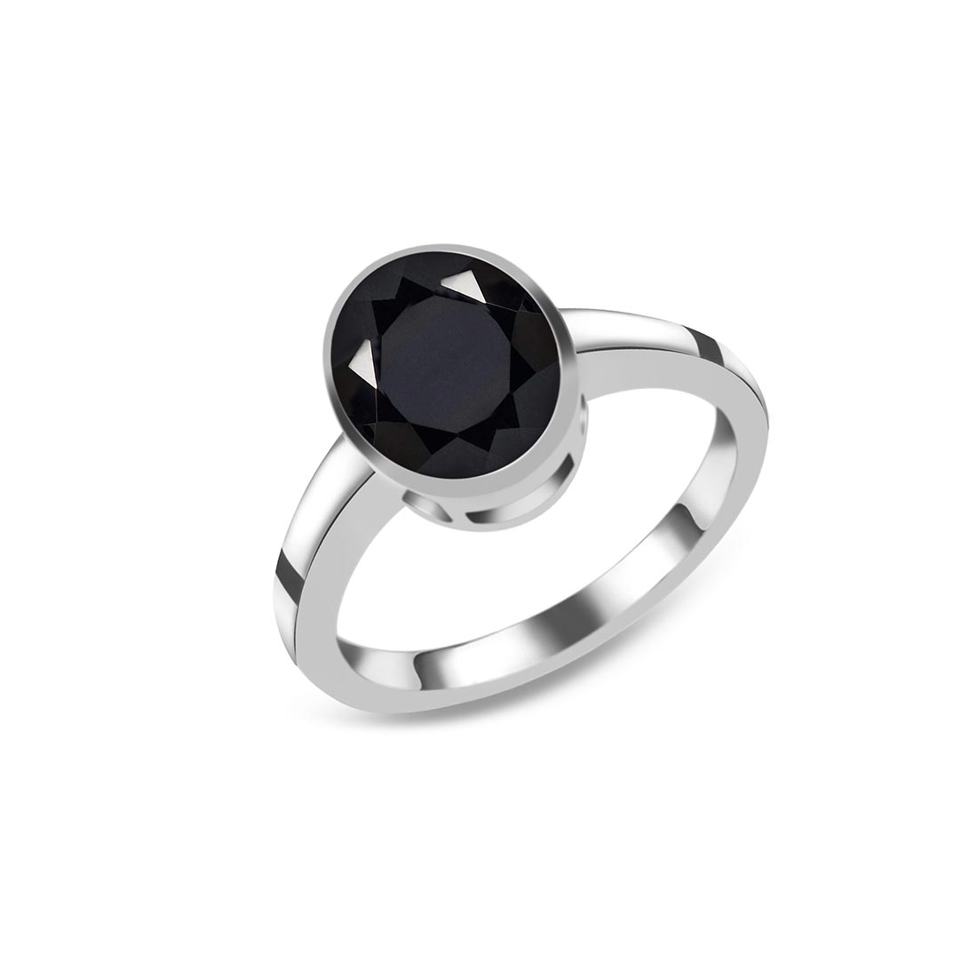 Black Tourmaline Ring-(BLS-SR-1623.)