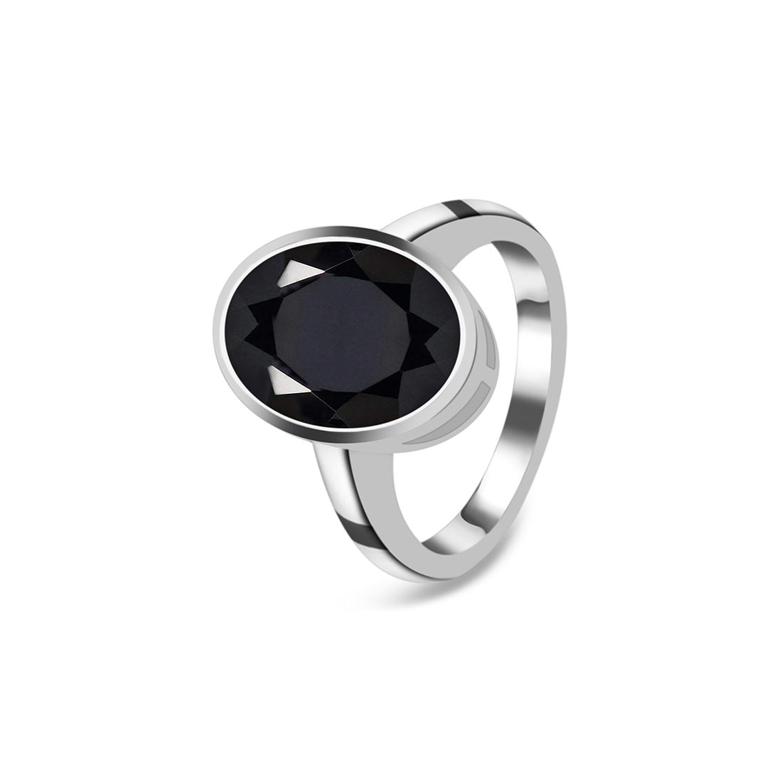 Black Tourmaline Ring-(BLS-SR-1892.)