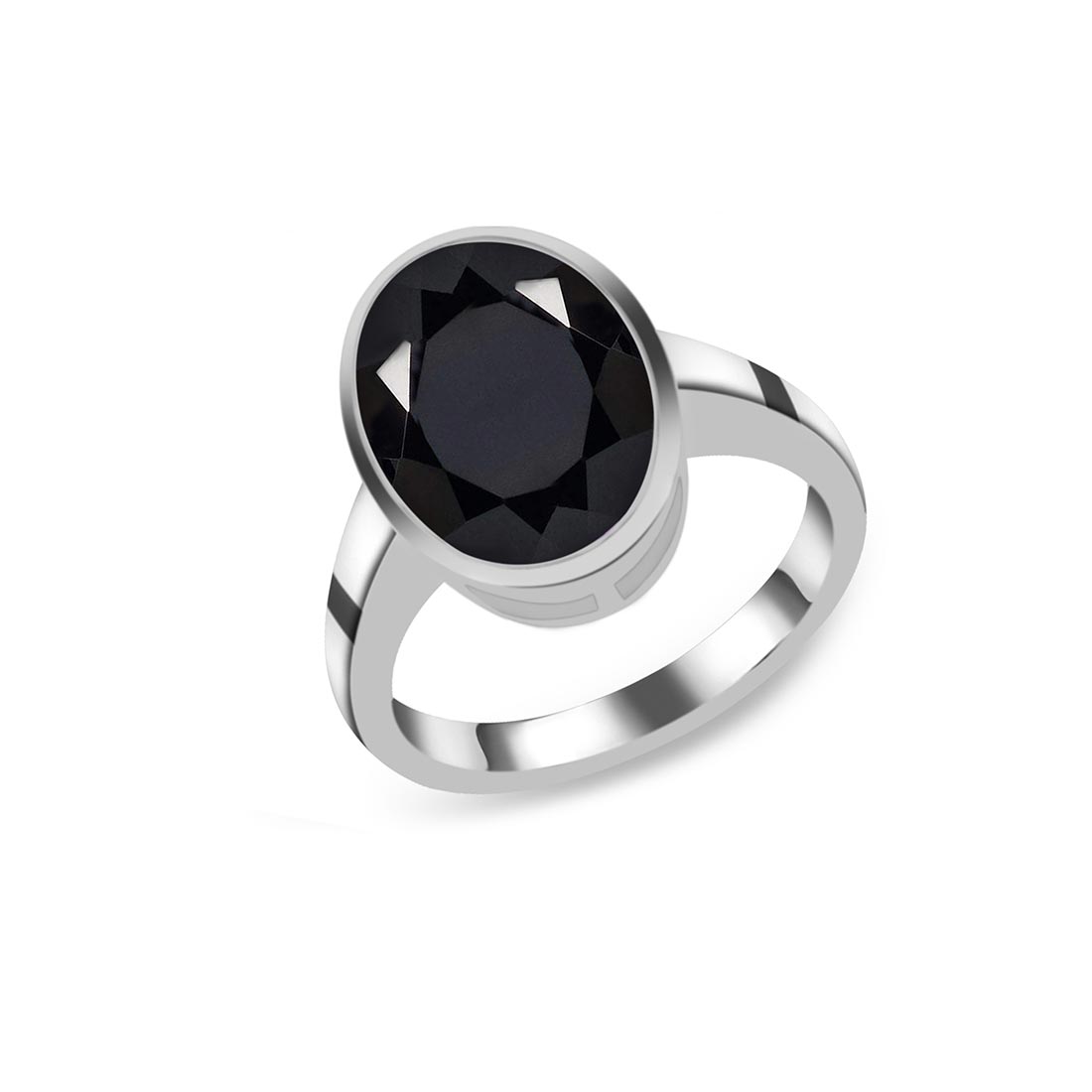 Black Tourmaline Ring-(BLS-SR-1892.)