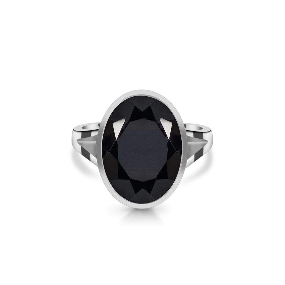 Black Tourmaline Ring-(BLS-SR-1897.)