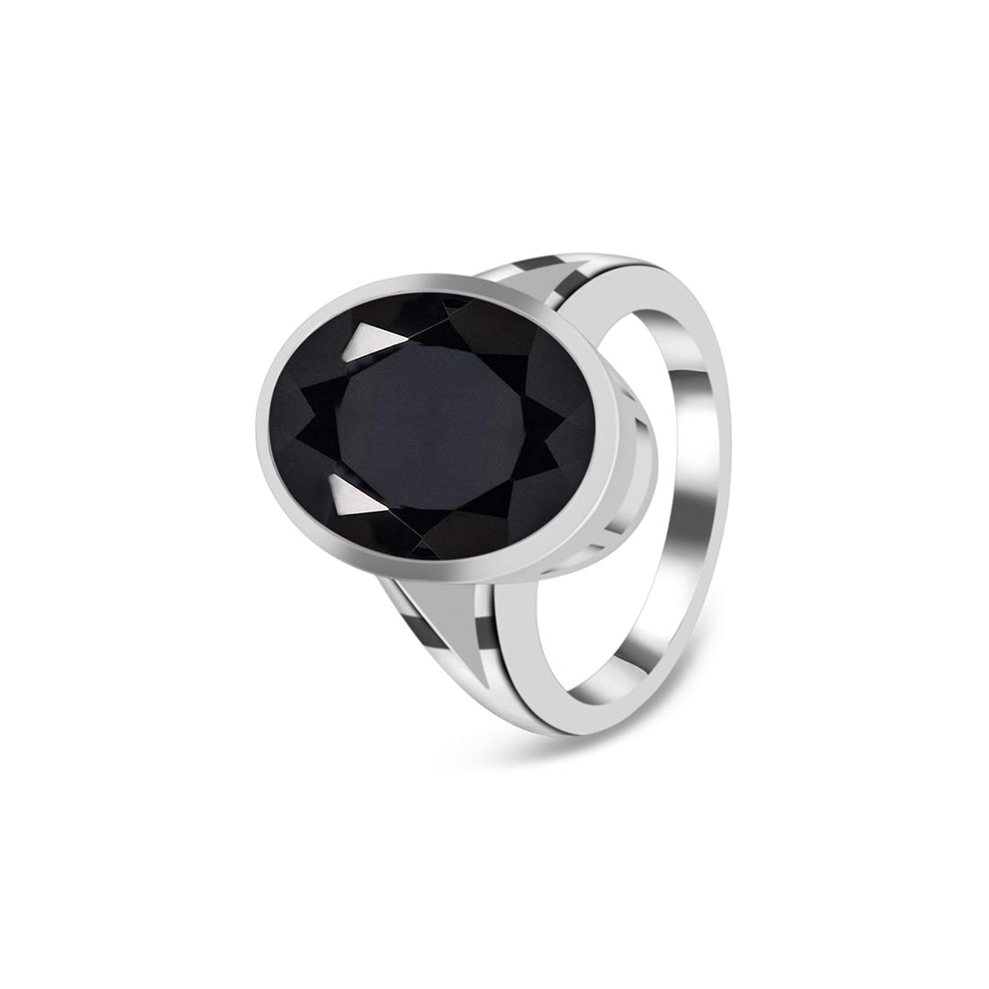 Black Tourmaline Ring-(BLS-SR-1897.)