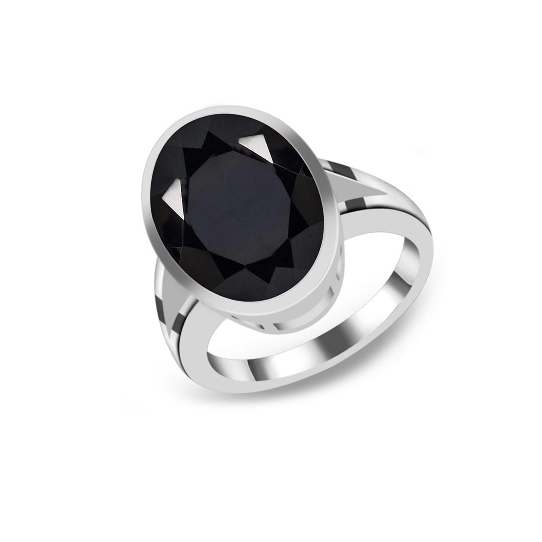 Black Tourmaline Ring-(BLS-SR-1897.)