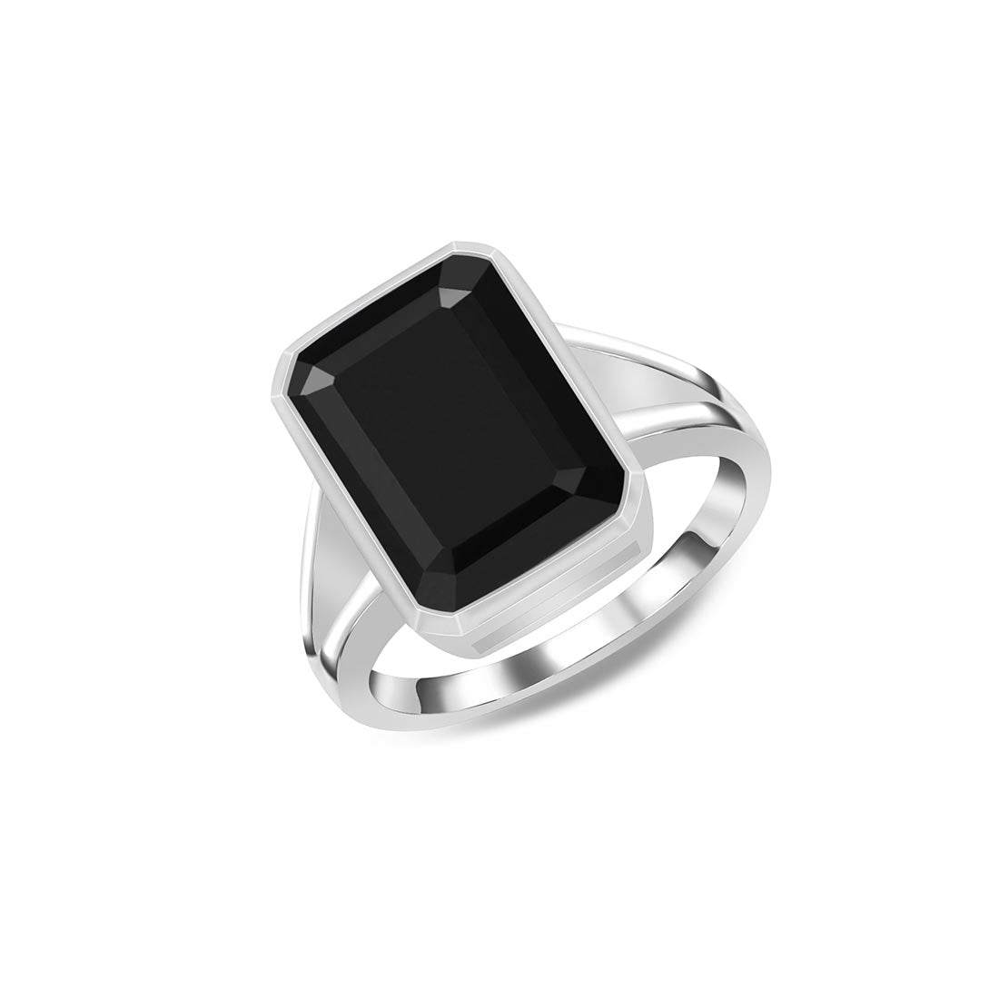 Black Tourmaline Ring-(BLS-SR-1928.)