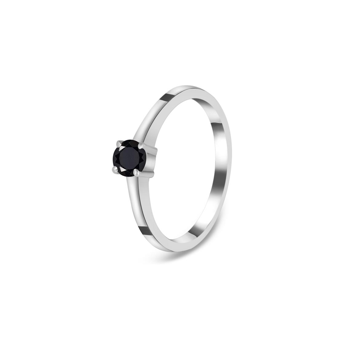 Black Tourmaline Ring-(BLS-SR-235.)