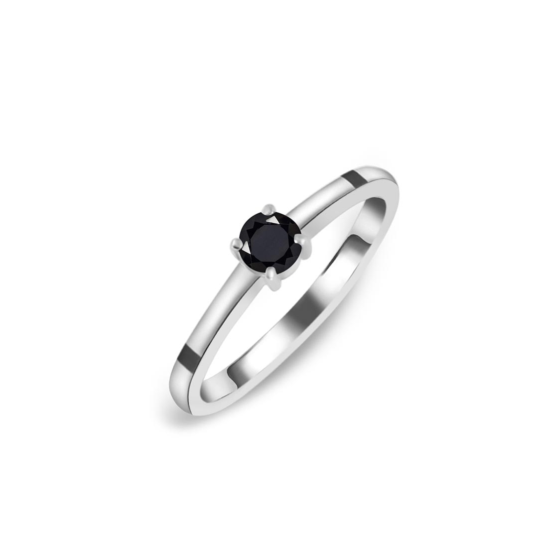 Black Tourmaline Ring-(BLS-SR-235.)