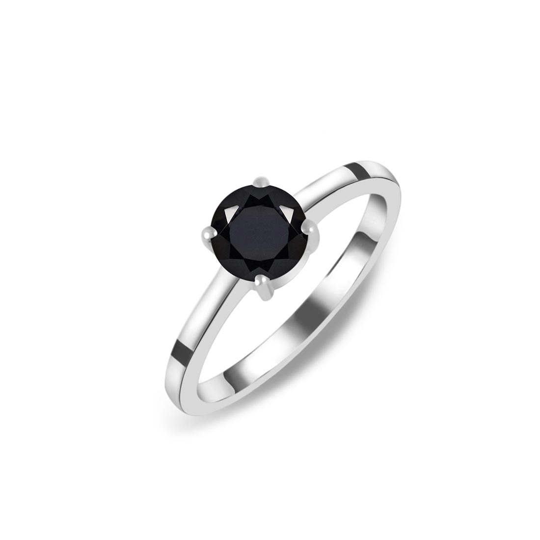 Black Tourmaline Ring-(BLS-SR-236.)