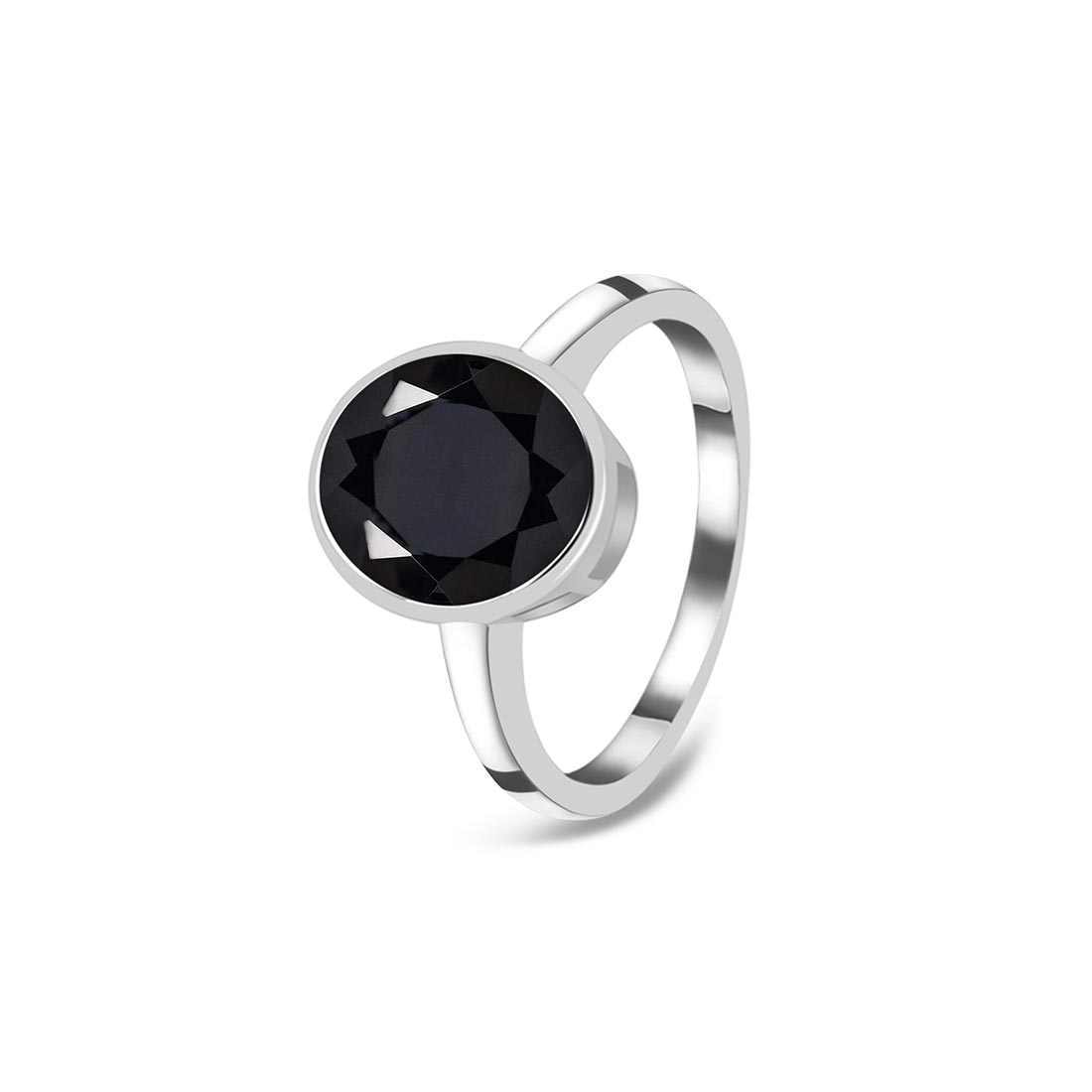 Black Tourmaline Ring-(BLS-SR-2368.)